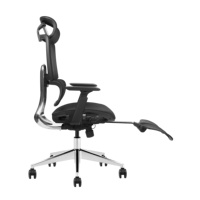 Chaise de bureau ergonomique réglable de la série ST8 avec cadre en aluminium et repose-pieds confortable - Vente en gros