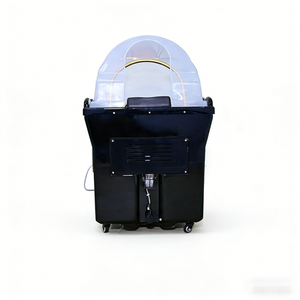 <span class=keywords><strong>Bac</strong></span> à shampoing mobile portable avec circulation d'eau thermostatique, lavabo de lavage de cheveux sur roulettes, en acrylique et métal, design moderne - Product Image 6