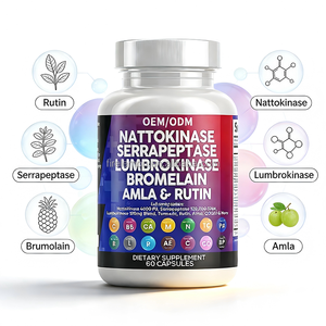 Cápsulas de <span class=keywords><strong>Nattokinase</strong></span> OEM/ODM Complexo de Enzimas de Minhoca (contendo Cápsulas de Extrato de Bromelaína e Rutina) Suplemento Dietético - Product Image 3