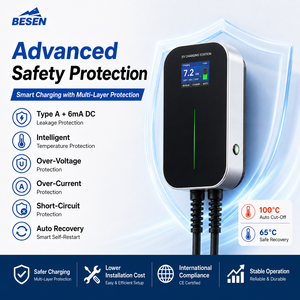 <span class=keywords><strong>Borne</strong></span> <span class=keywords><strong>de</strong></span> Recharge Voiture Électrique Triphasée 22 kW Mode 3 Niveau 2 - Product Image 4