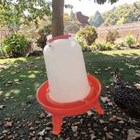 Abreuvoirs automatiques professionnels pour poulets, coupelles en plastique pour volailles avec pieds, pour l'élevage en extérieur, kit d'alimentation pour poulailler