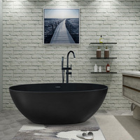 Noir coloré moderne intérieur pierre artificielle Surface solide pierre bain Spa fonctionnel acrylique bain à remous baignoires et bains à remous