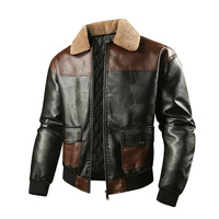 Blouson Bomber Homme Tendance Automne Coupe Ample avec Fermeture Éclair Coupe-Vent Motif Color Block 100% Polyester