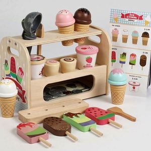 Juguete de Madera para Niños, Camión de Comida de Juguete, Carrito de Helados de Madera - Product Image 5