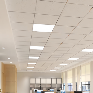 Faux <span class=keywords><strong>plafond</strong></span> en fibre de verre à motif carré 600x600 mm avec design moderne pour hôtel et hôpital, ignifuge et insonorisant - Product Image 4