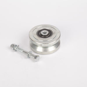 Vente en gros de <span class=keywords><strong>roue</strong></span> à rouleaux pour <span class=keywords><strong>portail</strong></span> coulissant <span class=keywords><strong>Roue</strong></span> à rouleaux pour <span class=keywords><strong>guidage</strong></span> de câbles <span class=keywords><strong>Roue</strong></span> pour <span class=keywords><strong>portail</strong></span> coulissant en acier coulé #45 Acier rainure en V en fonte - Product Image 5