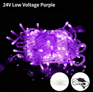 ไฟ LED สายยาว 24V สำหรับภายนอกอาคาร กันน้ำ พร้อมรีโมทคอนโทรล พลังงานแสงอาทิตย์ สำหรับตกแต่งต้นไม้ ไฟกระพริบสำหรับคริสต์มาส - Product Image 3