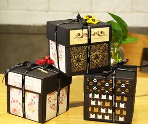 プロモーションDIY手作り耐久性のある紙製カバーフォトアルバムサプライズブラックエクスプロージョンギフトボックス誕生日やバレンタインデーに - Product Image 2