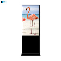 Affichage numérique LCD publicitaire intérieur sur pied EKAA 65 pouces 4K pour centre commercial
