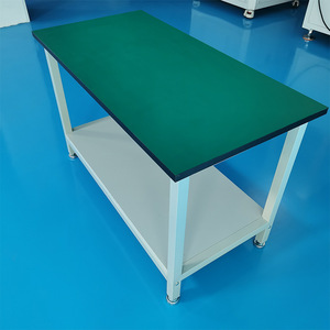 Table de travail antistatique Tetsushin à double niveau avec étagère de rangement pour atelier, usine et ligne de production - Product Image 1