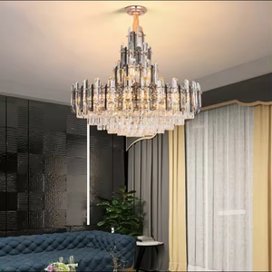 Zeil Lighting, candelabros LED de cristal de lujo modernos para comedor, sala de estar, techo ajustable para boda, Hotel, lámpara de tamaño medio - Product Image 3
