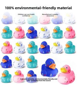 Colorful Plastic Stress-Relief Squeaky Yellow Duck Toy for Children's <b>Bathing</b> Wholesale Summer Series Cruise Design - Product Image 5