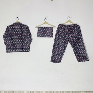 Conjunto de Pijama de Lujo 100% Algodón con Pantalón Largo - Ropa de Dormir de Algodón, Ropa de Dormir y de Estar por Casa de Verano Estilo Bohemio para Mujer, Regalo - Product Image 4