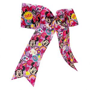 H.E.R. Accessoires en gros : Nouveaux nœuds pour cheveux officiels sous licence Junior Minnie pour filles – Grande pince crocodile Minnie imprimée à thème - Product Image 1