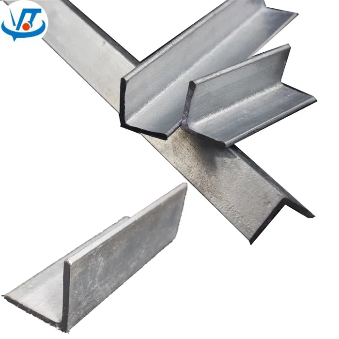 Angolare in acciaio zincato S235JR Q235 S355 grado GI iron Steel Angle bar