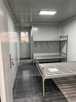 Maison préfabriquée à assemblage rapide, conteneur détachable pour dortoirs de personnel de construction et bureaux