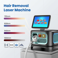 Machine d'épilation au laser à diode portable intelligente haute puissance 755 808 1064 nm 12 barres laser avec refroidissement en cristal de saphir pour usage commercial