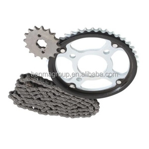 Pièces de transmission de <span class=keywords><strong>moto</strong></span> de qualité OEM WY125 428H 428 42T 14T 118L Kits de pignons de chaîne pour HAOJIN Horse - Product Image 3