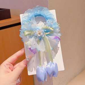 Serre-tête style princesse pour fille, élastique à cheveux pour <span class=keywords><strong>chignon</strong></span> ou queue de cheval - Product Image 5