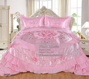 Juego de ropa de cama de novia de lujo, 6 uds de boda de juego de cama, edredón, juego de boda - Product Image 6