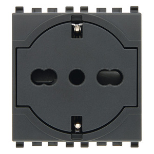 2P+T P40 ซ็อกเก็ตแบบมีสายสีเทาอเนกประสงค์ 5.1x4.3x5.3 ซม. สำหรับสายไฟ - Product Image 1