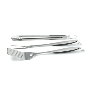 Stainless Steel <b>BBQ</b> <b>Tool</b> Set 3 Piece Heat Resistant Durable For Flipping Outdoor Camping Grilling - Product Image 2