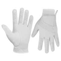 Gants de golf en peau de mouton avec logo personnalisé OEM blanc pour hommes main gauche droite livraison directe