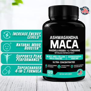 Capsule di Polvere di Radice di Maca OEM | Ashwagandha 5000mg + Radice di Maca 4000mg |   Per Sostenere l'Energia e la Salute per Uomini e Donne, 120 Capsule - Product Image 4
