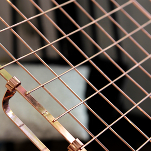 Mạnh mẽ và bền hộ gia đình dây kim loại thuận tiện lưu trữ giỏ Rose vàng hình chữ nhật dây tổ chức container với xử lý - Product Image 6