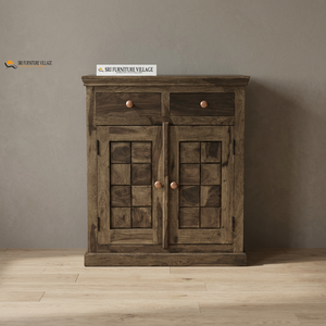 Armoire de pharmacie murale traditionnelle vintage en bois de Sheesham, faite à la main, écologique, durable, noyer foncé, Moradabad, vente en gros - Product Image 3
