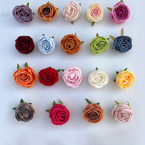 MSFAME Fiori di Seta per Decorazioni Matrimoniali e Feste, Teste di Rose Artificiali Vintage - Product Image 4