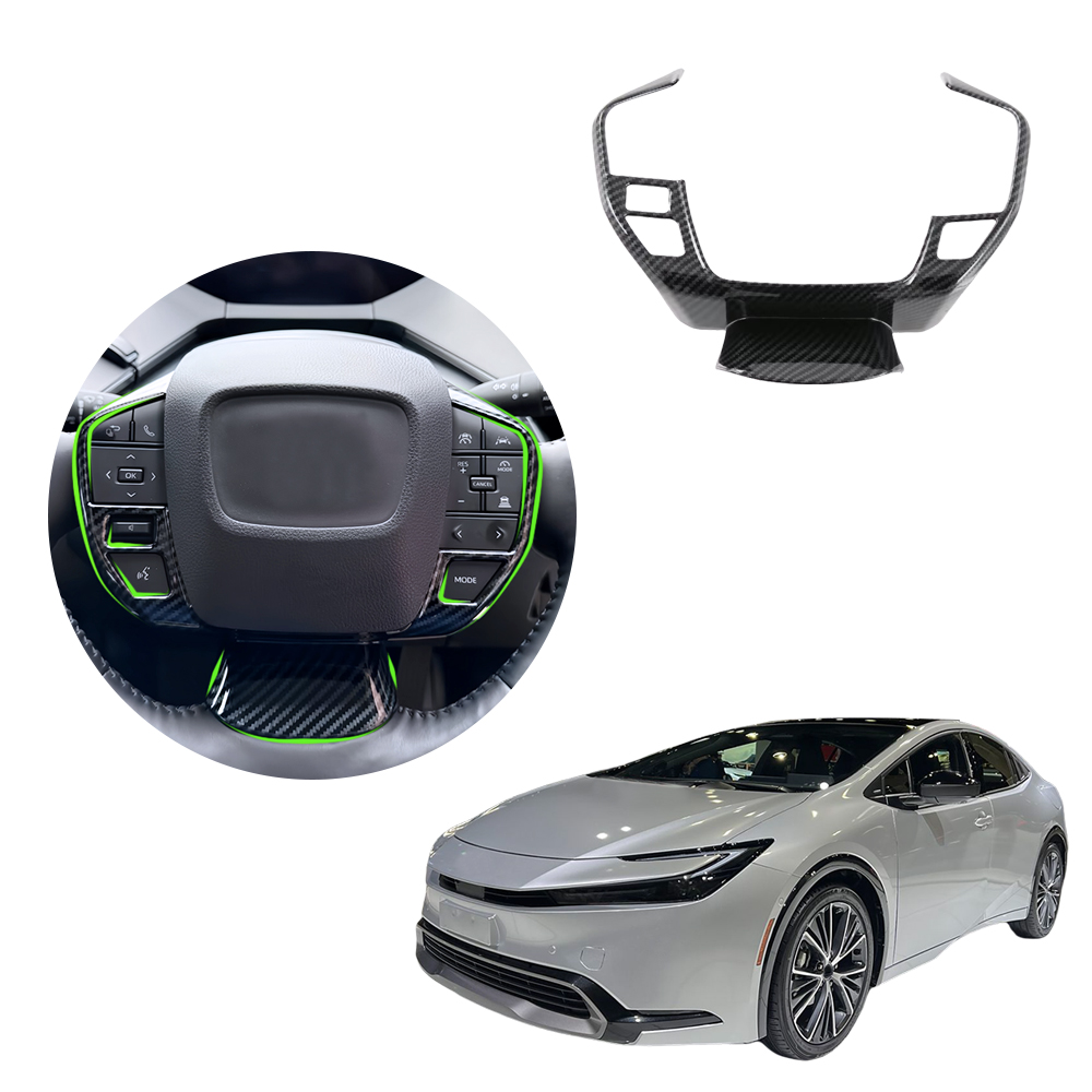 Funda De Volante De Cuero Para Toyota Prius 2009-2015 - Cosida A Mano, Transpirable - Incluye Aguja E Hilo