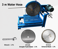Machine de découpe de galets de jade de 16 à 40 pouces, machine de découpe industrielle de pierre et de marbre, machine de découpe à eau haute puissance pour troncs ronds