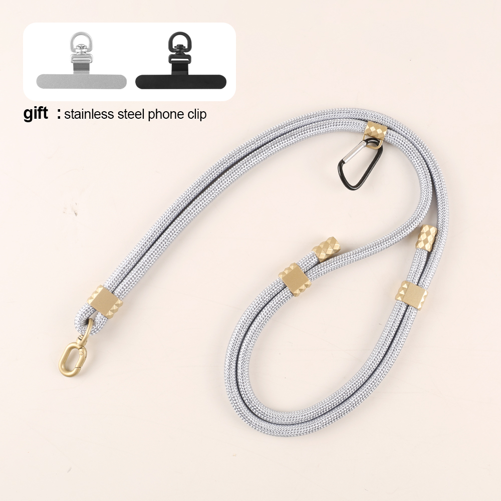 Bracelet gris + boucle dorée