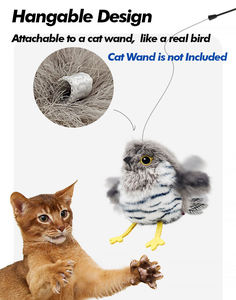 Juguete Interactivo para Gatos Recargable por USB Más Vendido del Fabricante, Juguete de Plumas con Sonido de Pájaro Simulado para Gatitos - Product Image 4