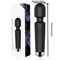 Wiederaufladbarer Stab-Vibrator, tragbares, leistungsstarkes Handgerät aus Silikon, G-Punkt-Personalmassagegerät, Erotikspielzeug für Frauen und Paare