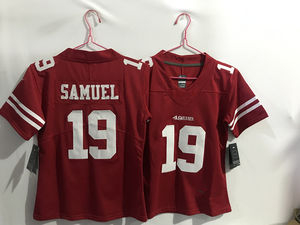 San Francisco 49ers Jeugd 19 Deebo Samuel Jerseys American Football Gestikte Vapor Limited Jerseys voor KINDEREN Wit Zwart - Product Image 5