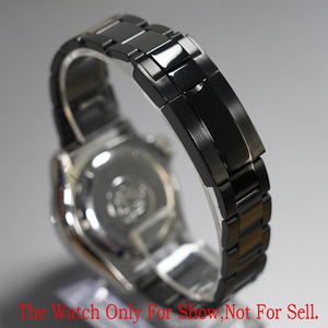 <span class=keywords><strong>Bracelet</strong></span> de montre en acier inoxydable 316L 20mm <span class=keywords><strong>Bracelet</strong></span> de luxe noir massif avec fermoir Compatible pour Rolex Seiko pour <span class=keywords><strong>Omega</strong></span> pour IWC - Product Image 6
