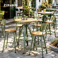 Table et chaises d'extérieur pour hôtel, patio, villa, cour, jardin, bar de loisirs, restaurant, balcon, mobilier de luxe imperméable