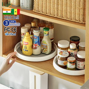 Giá đựng gia vị xoay giá đựng nước sốt muối dầu gia vị nhà bếp Giá đựng và phân loại đa chức năng giấm - Product Image 1