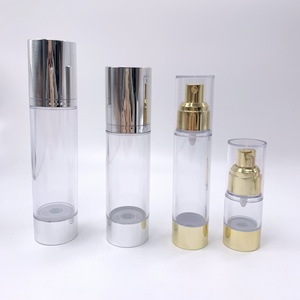 Hot Sale Empty Plastic Gold Airless <b>Pump</b> <b>Bottle</b> 15ml 30ml 50ml Cosmetic Skin Care Serum <b>Bottle</b> <b>Perfume</b> <b>Bottle</b> - Product Image 1