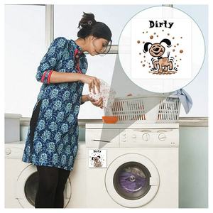 맞춤형 양면 세척 가능/미세척 가능 식기세척기 냉장고 자석, 양면 사용 가능한 플립 사인 - Product Image 6