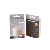 Emballage à fenêtre en PVC transparent à impression personnalisée, boîte de détail avec cintre européen, petites boîtes pour éclairage LED