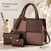 Sac à bandoulière polyvalent grande capacité avec design color-block esthétique, sac à main élégant mère-fille