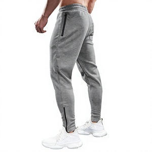 Wholesale 79% cotton, 14% Polyester, 7% Spandex Men's <b>Summer</b> Casual Athletic Outdoor Jogger <b>Pants</b> Ankle Zipper Design Long <b>Pants</b> - Product Image 6