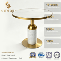 Table de salle à manger commerciale en acier inoxydable doré, mobilier hôtelier sur mesure, fabricant et fournisseur OEM pour restaurants