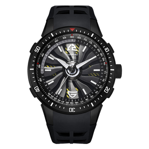 Montre automatique mécanique de sport pour homme Time Running, cadran multifonctionnel, étanche 5 bars, chronomètre, ajourée et lumineuse - Product Image 2