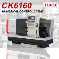 Tour CNC CK6160 à grande alésage de broche, machine de tournage CNC, portée de 600 mm, usinage d'embouts de tuyauterie, usinage d'arbres longs, système de refroidissement