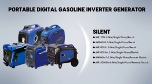 Générateur d'électricité portable à essence silencieux 2000W / Générateur à essence ultra-silencieux à faible <span class=keywords><strong>consommation</strong></span> de carburant 2kW 100V-240V - Product Image 6