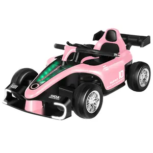 RC Stroller ride-on cars Kids Ride On Car with light music Hot Sale Plastic Electric Power Wheel Remote Control Car